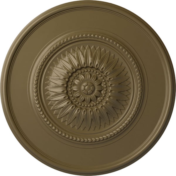 Ekena Millwork Wigan Ceiling Medallion, Hand-Painted Mississippi Mud, 29 3/4"OD x 1 1/2"P CM29WGMMF - main